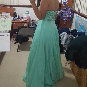 Light blue prom dress